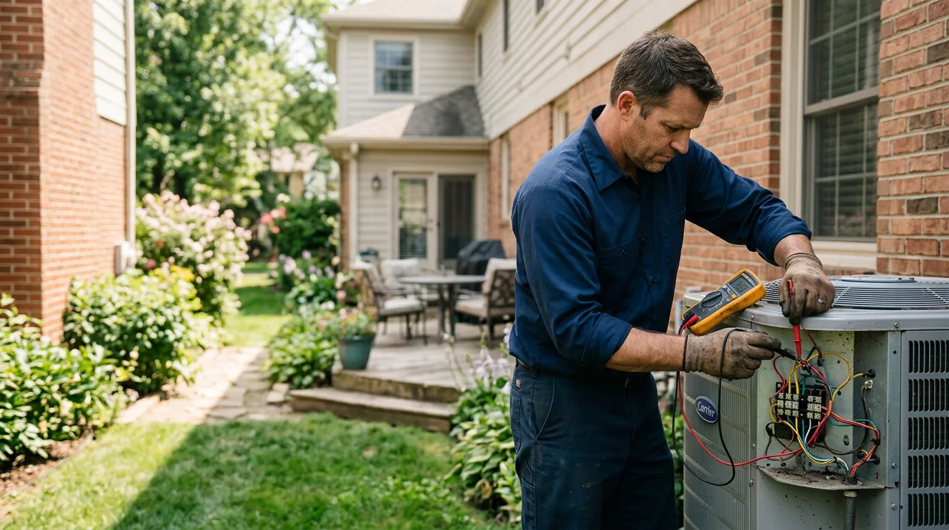 HVAC technician working near Lisbon, LA